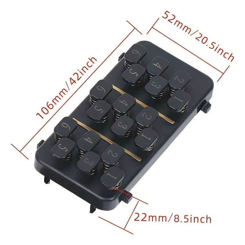 Training Aids Easy Press Kit Guitar Chord Assisted Learning Tool 18 Buttons One Click Guitar Chord for Guitarists Beginner - Design Studios Direct