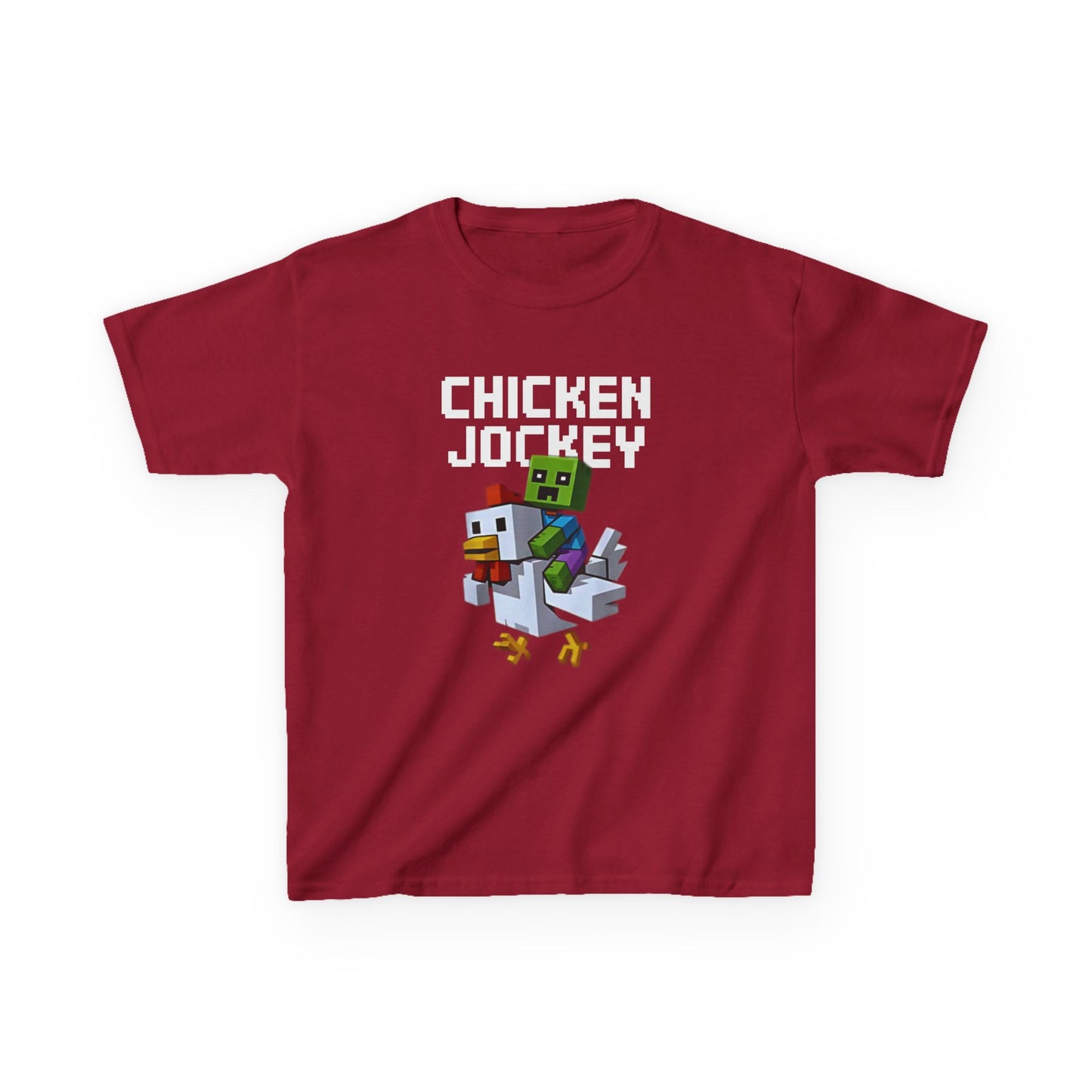 Kids Tee - Fun Minecraft Inspired Chicken Jockey