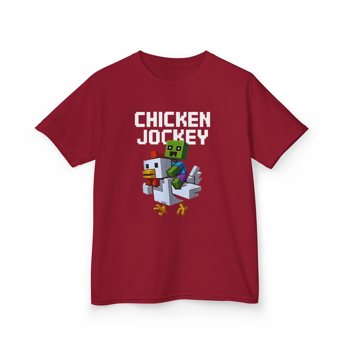 Kids Tee - Fun Minecraft Inspired Chicken Jockey