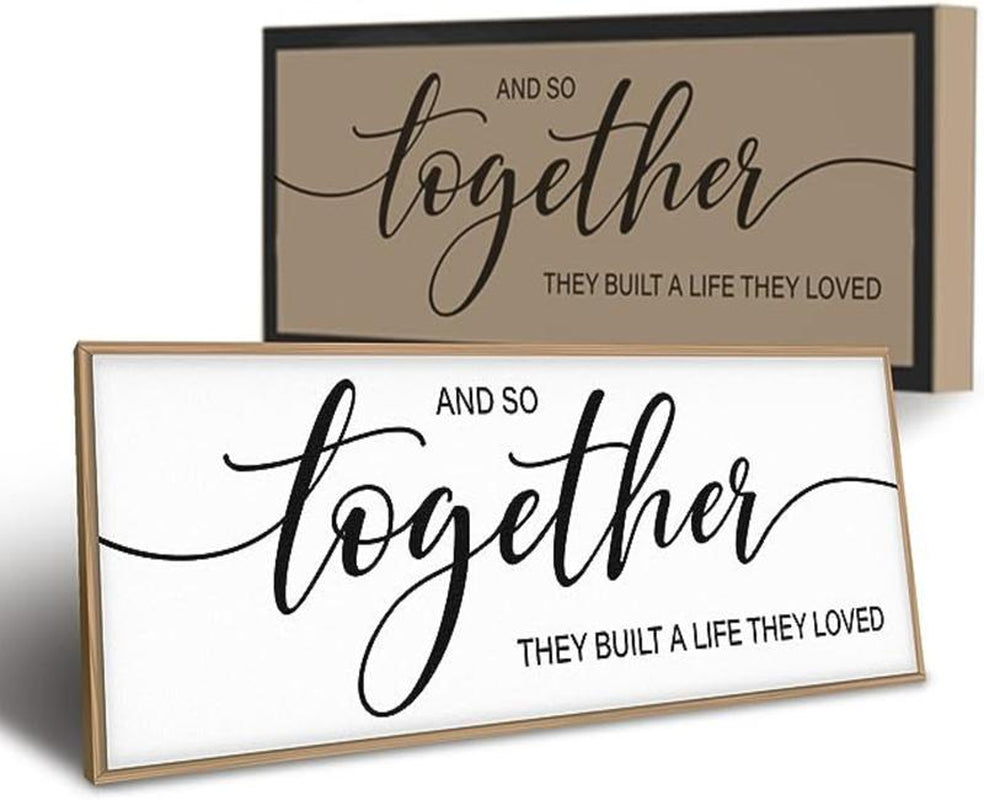Graceview "And so Together They Built a Life They Loved" Framed Wall Decor for Home - Design Studios Direct