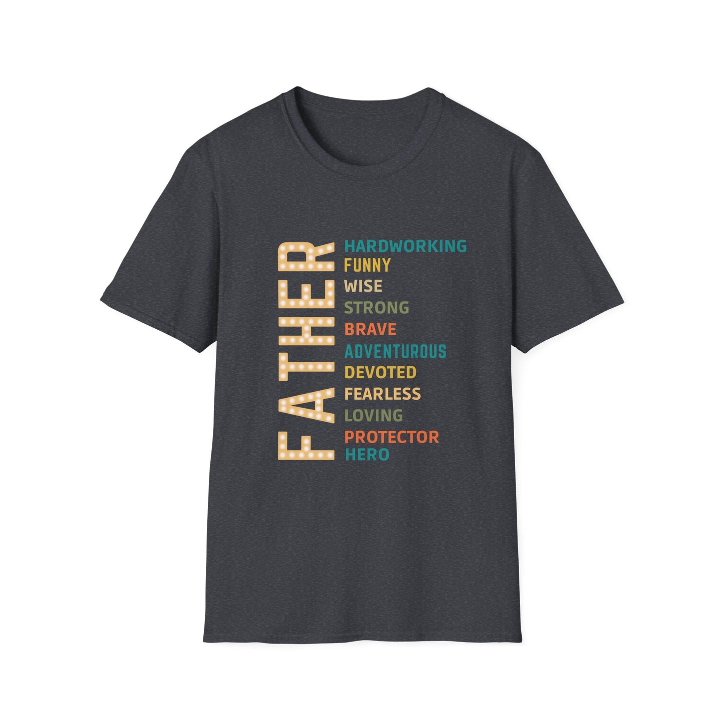 Father - Hero Protector Funny Wise | Men's Graphic Tee