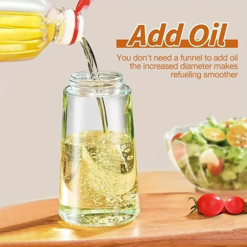 2 in 1 16 oz Glass Oil Dispenser and Spray Bottle - Design Studios Direct