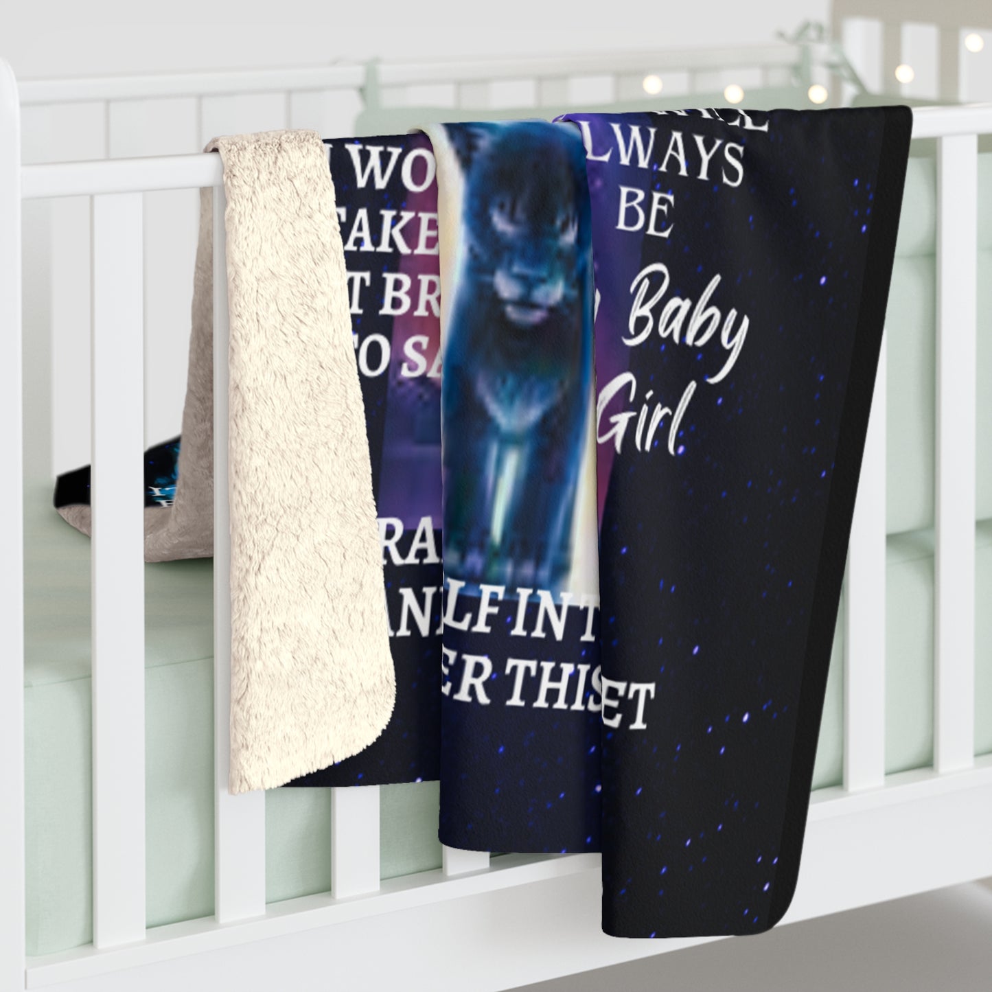 To My Daughter-Sometimes its Hard-Sherpa Fleece Blanket - Design Studios Direct