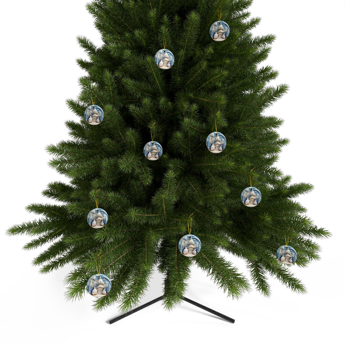 Mother and Baby Penguin Christmas Tree Ornament - Design Studios Direct