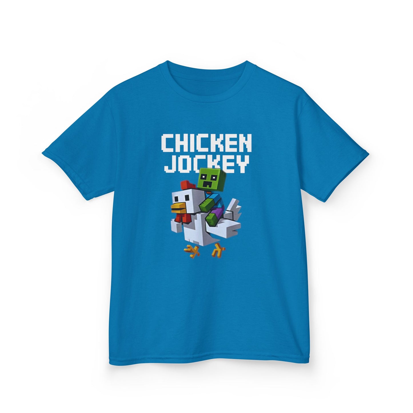 Kids Tee - Fun Minecraft Inspired Chicken Jockey