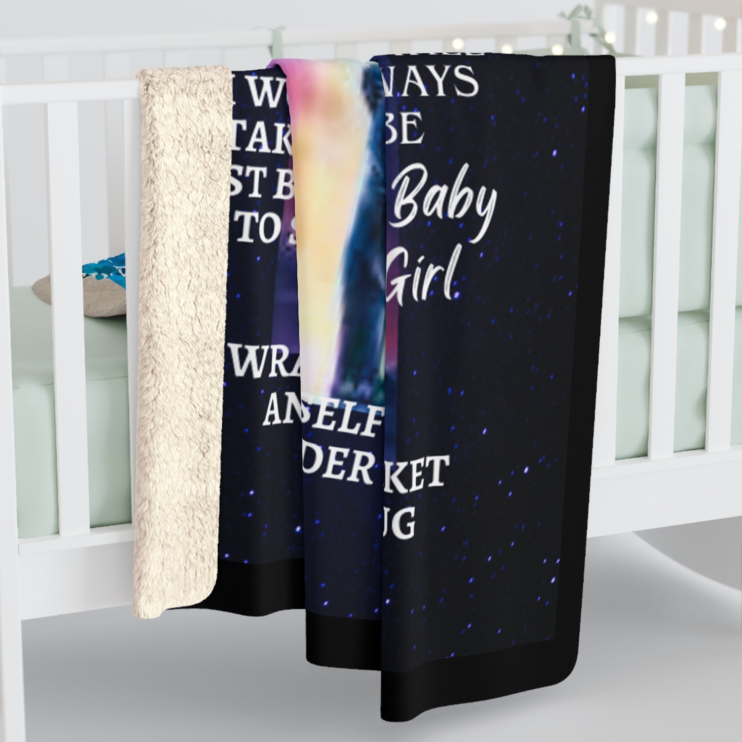 To My Daughter-Sometimes its Hard-Sherpa Fleece Blanket - Design Studios Direct