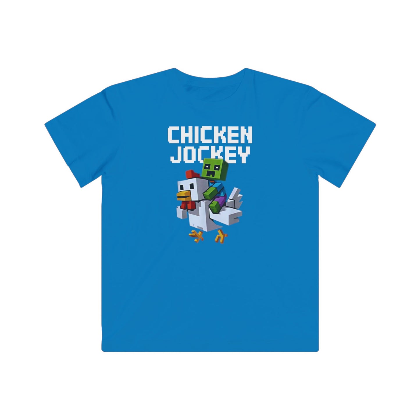 Kids Tee - Fun Minecraft Chicken Jockey