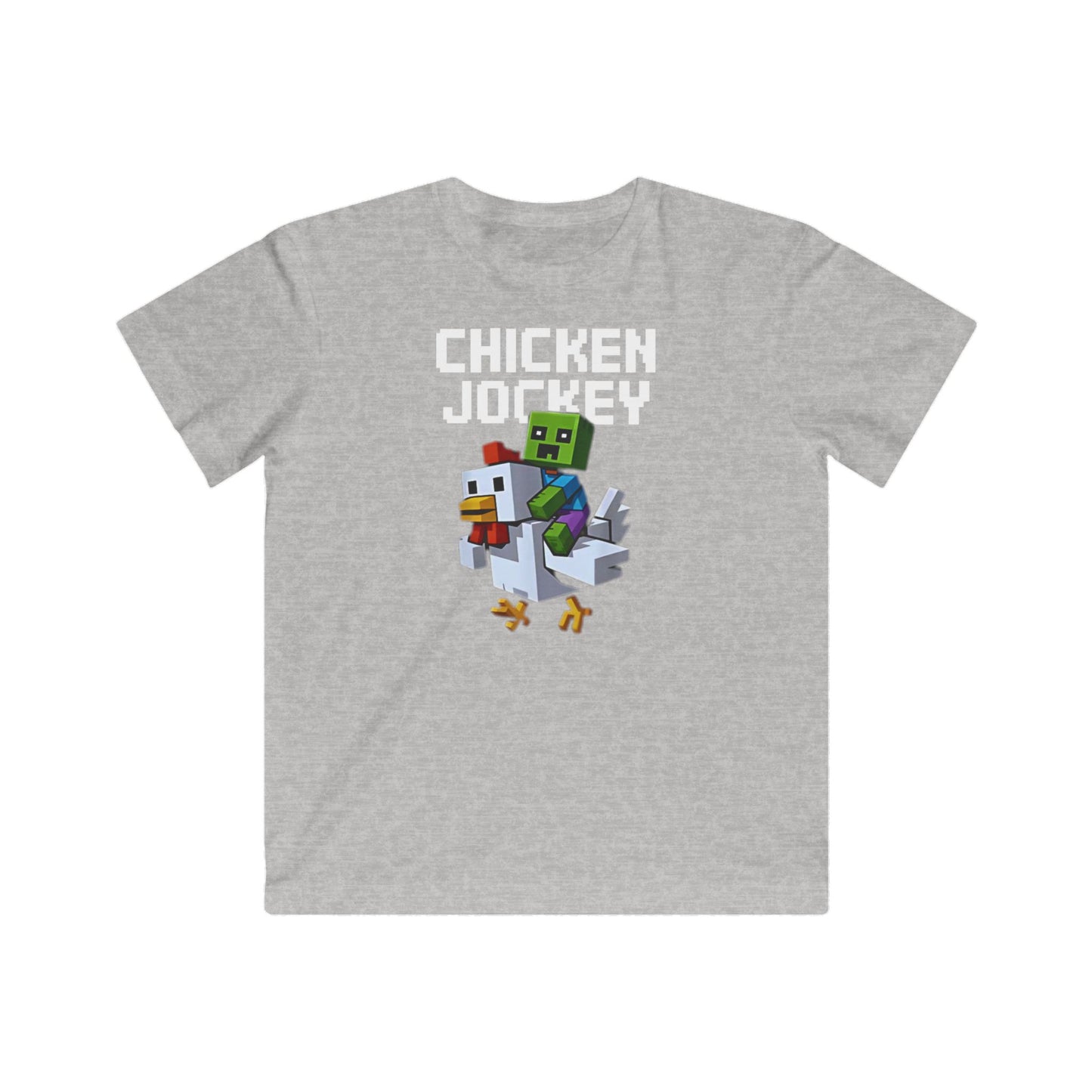 Kids Tee - Fun Minecraft Chicken Jockey