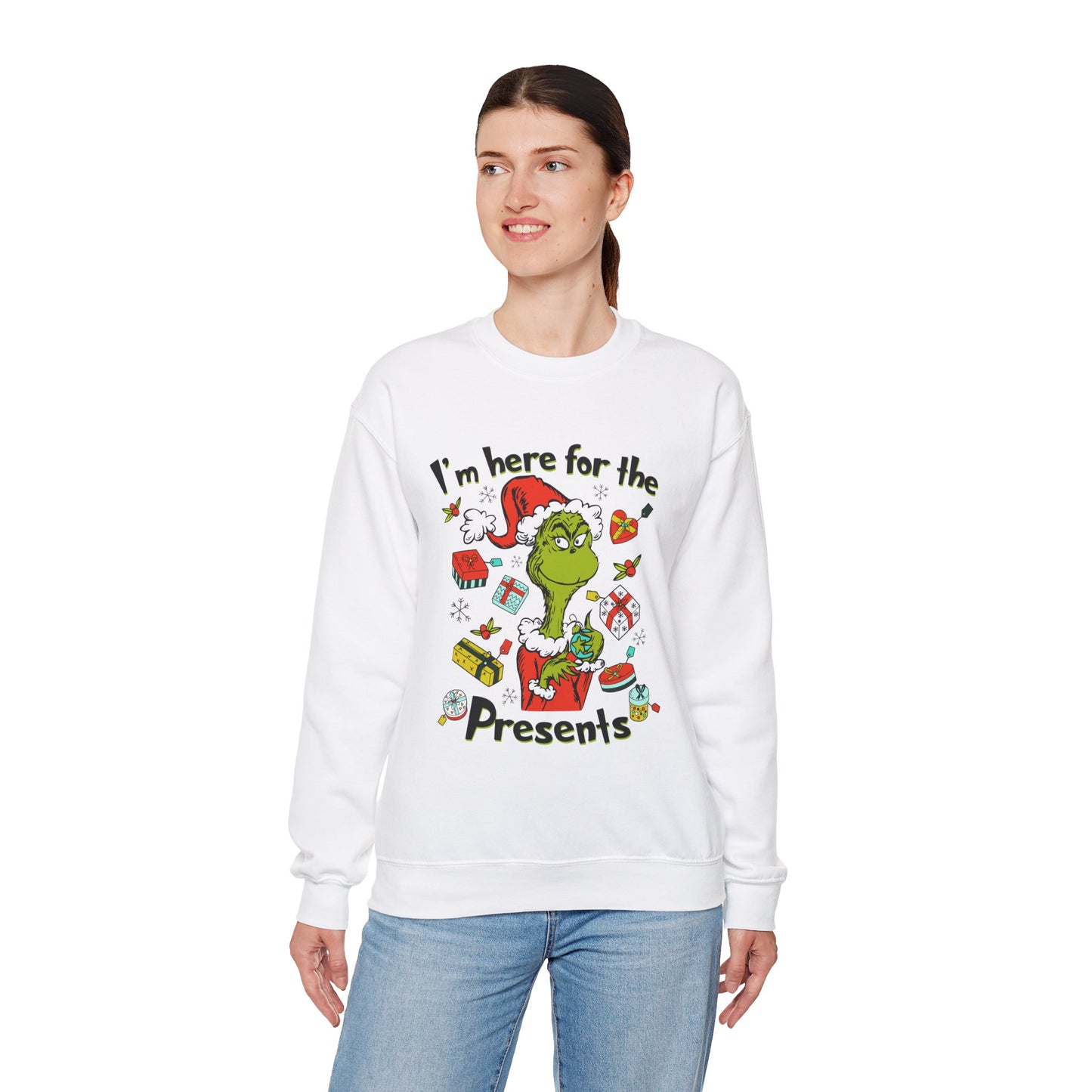 I'm Here Christmas Sweatshirt - Design Studios Direct
