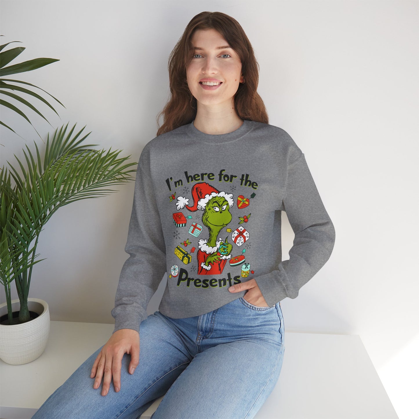 I'm Here Christmas Sweatshirt