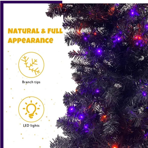 6FT Artificial Fir Bent Top Grinch Style Christmas Tree with 300 LED Lights - Design Studios Direct