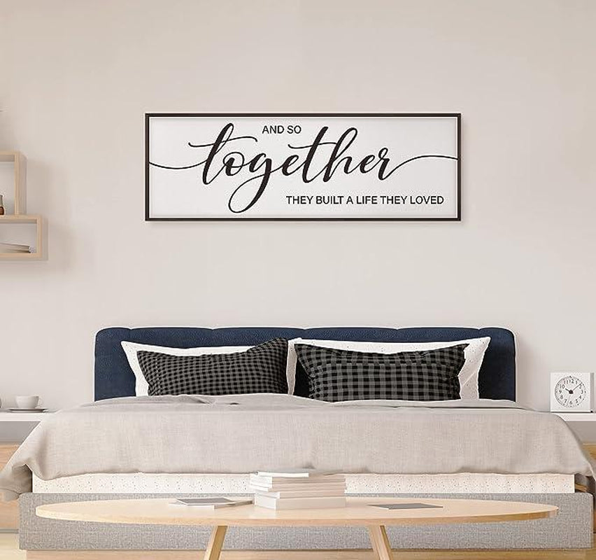 Graceview "And so Together They Built a Life They Loved" Framed Wall Decor for Home - Design Studios Direct