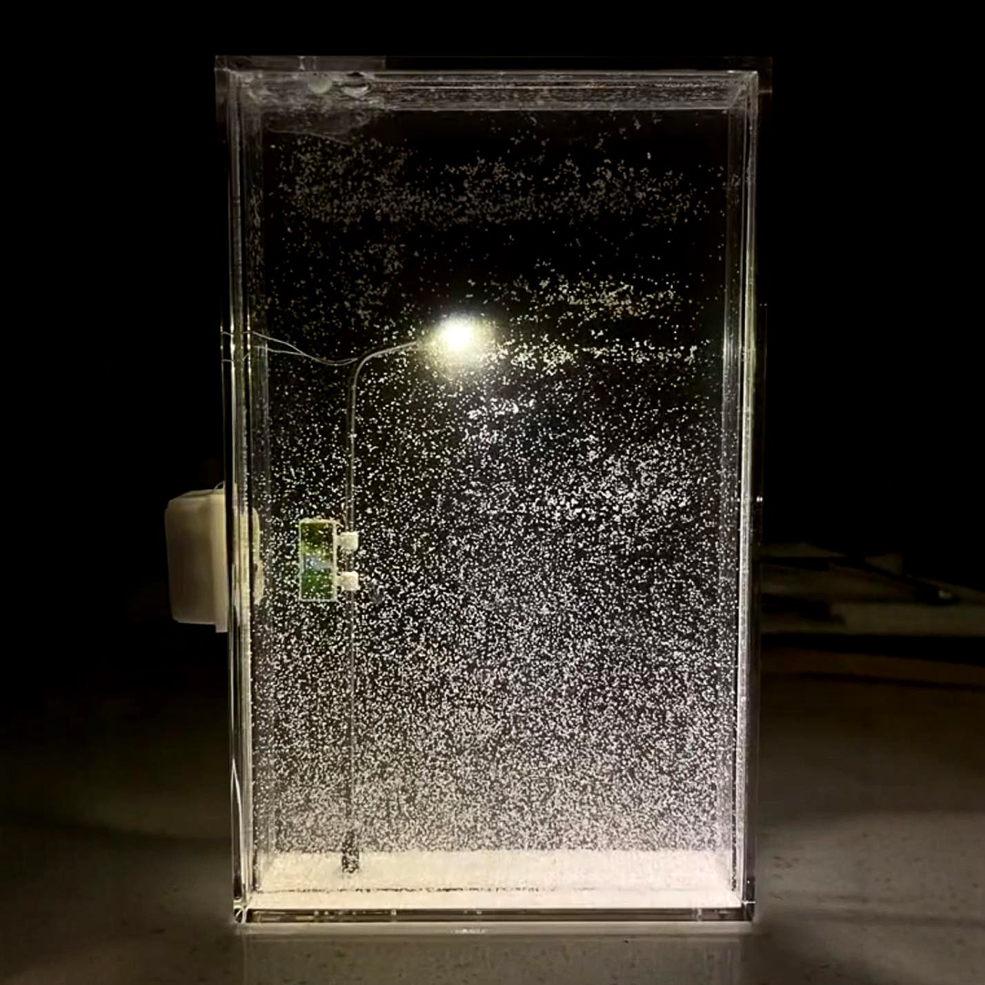 Enchanting Snowfall Night Light – with Flowing Snow Effect - Design Studios Direct