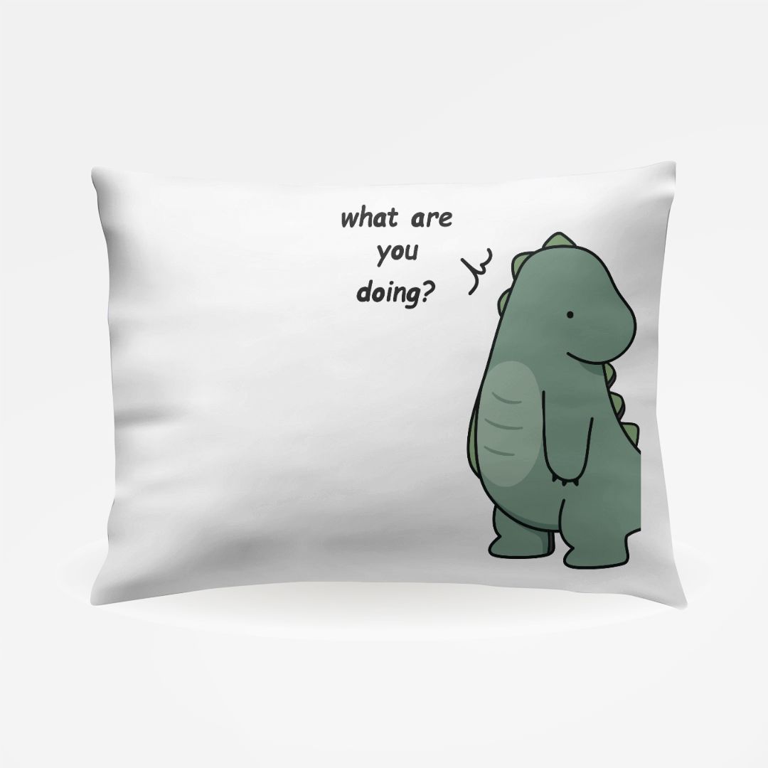 Tails of Two Dinosaur's Collection Standard Pillowcase