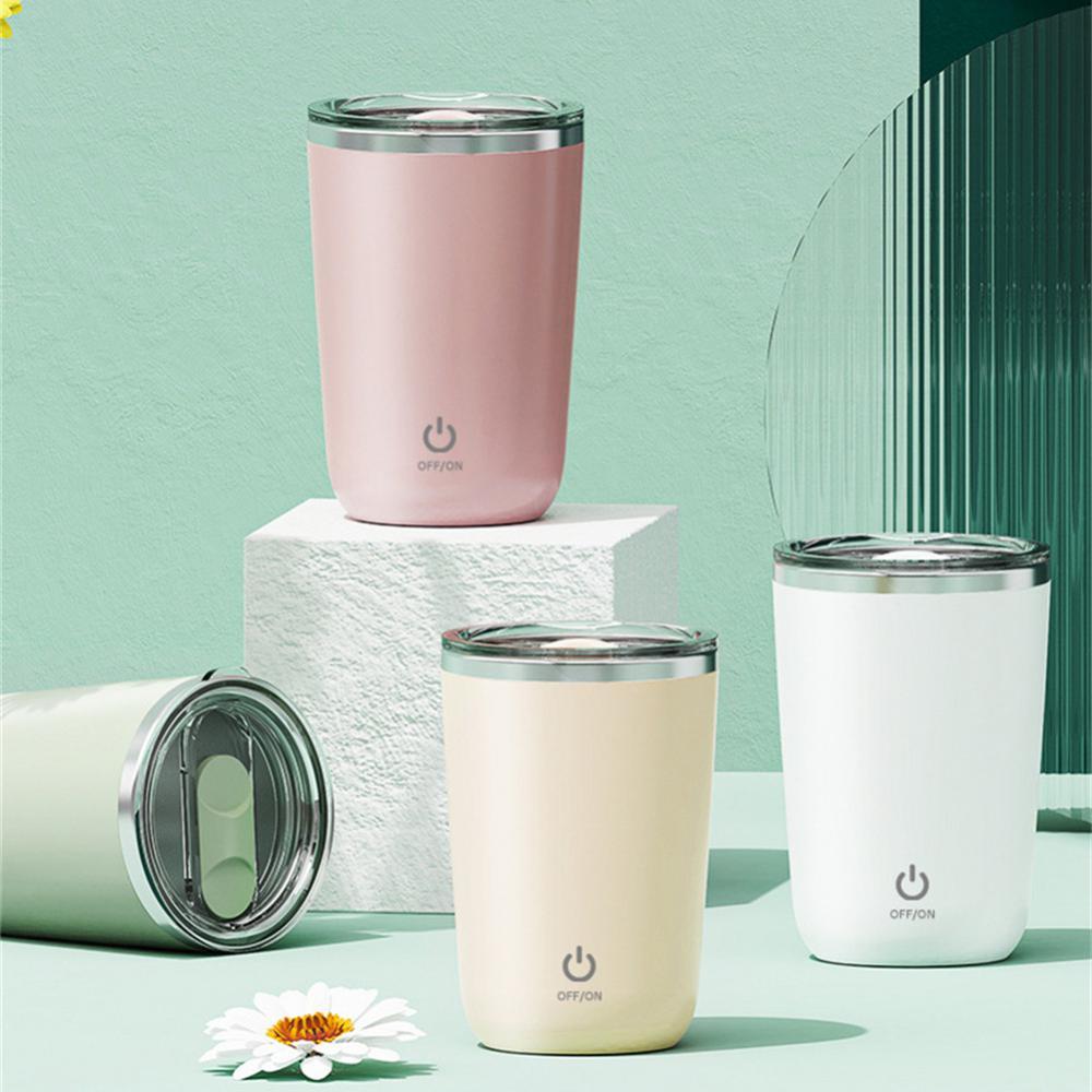 350ml Self-Stirring Electric Mug for Coffee, Milk, & Juice – Stainless Steel Magnetic Mixer - Design Studios Direct