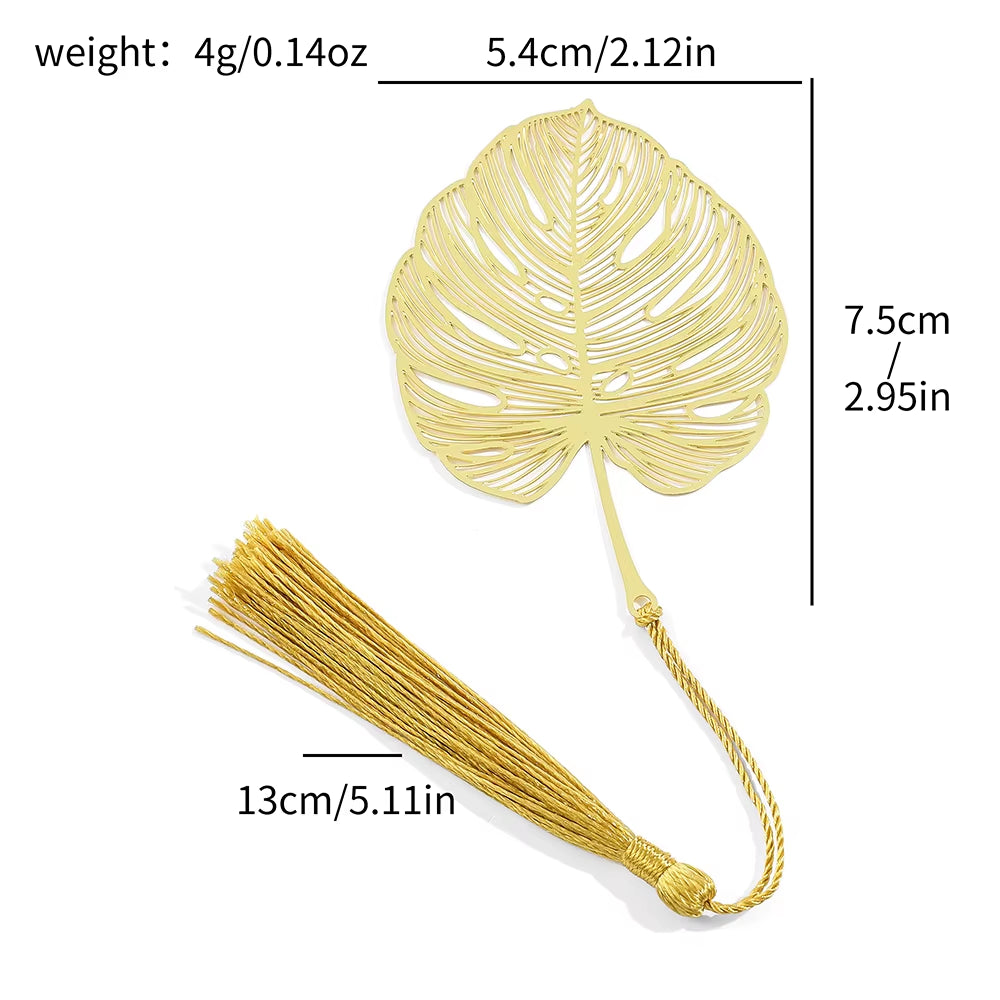 Chinese Style Handmade Book Mark Golden Flower Bookmarks Reading Marker for Book Lover - Design Studios Direct