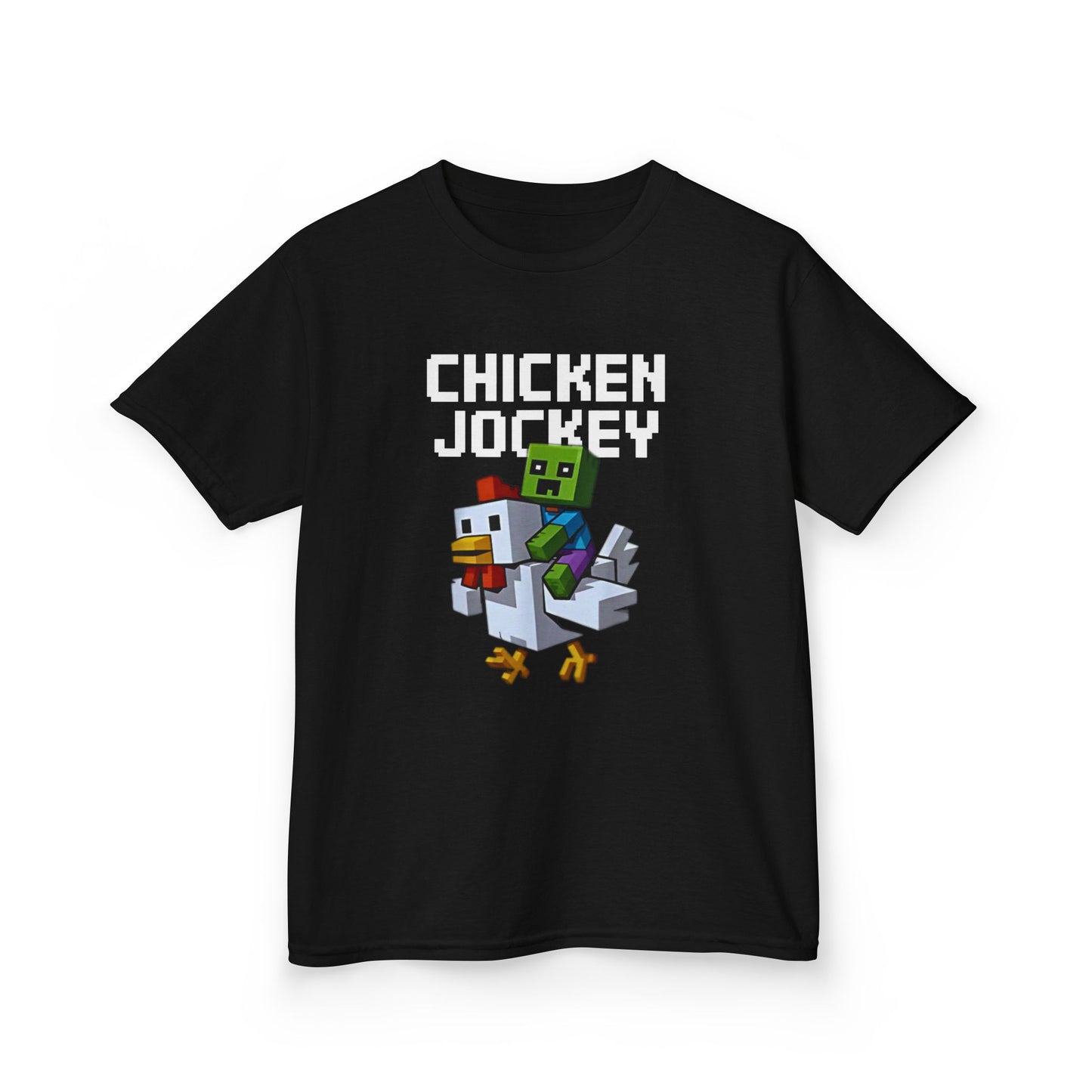 Kids Tee - Fun Minecraft Inspired Chicken Jockey