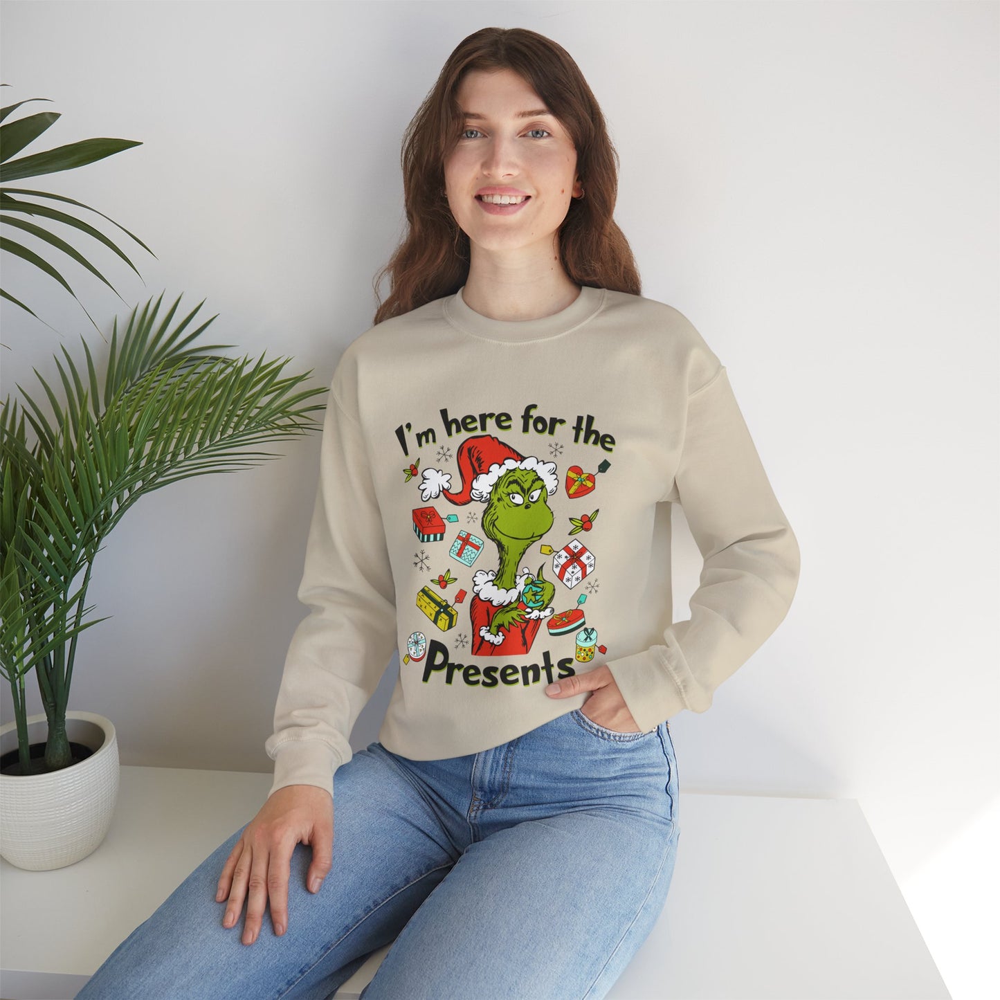 I'm Here Christmas Sweatshirt