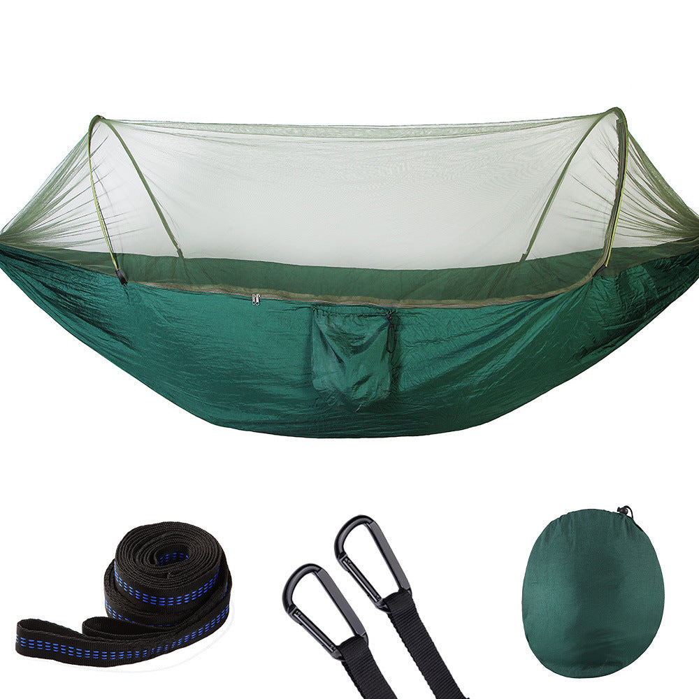 Fully Automatic Quick Opening Hammock With Mosquito Net - Design Studios Direct