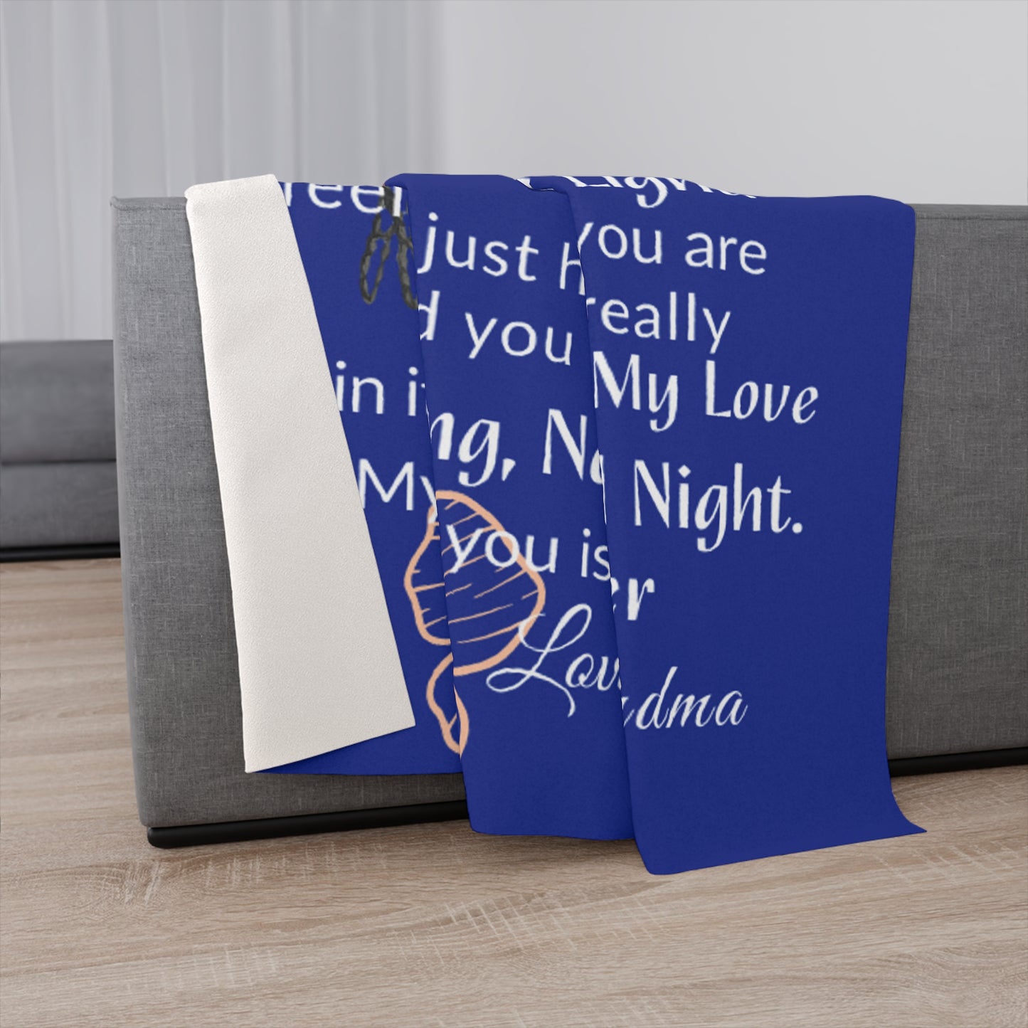 "To My Granddaughter" Sentimental Hug Blanket | Sherpa Blanket - Design Studios Direct