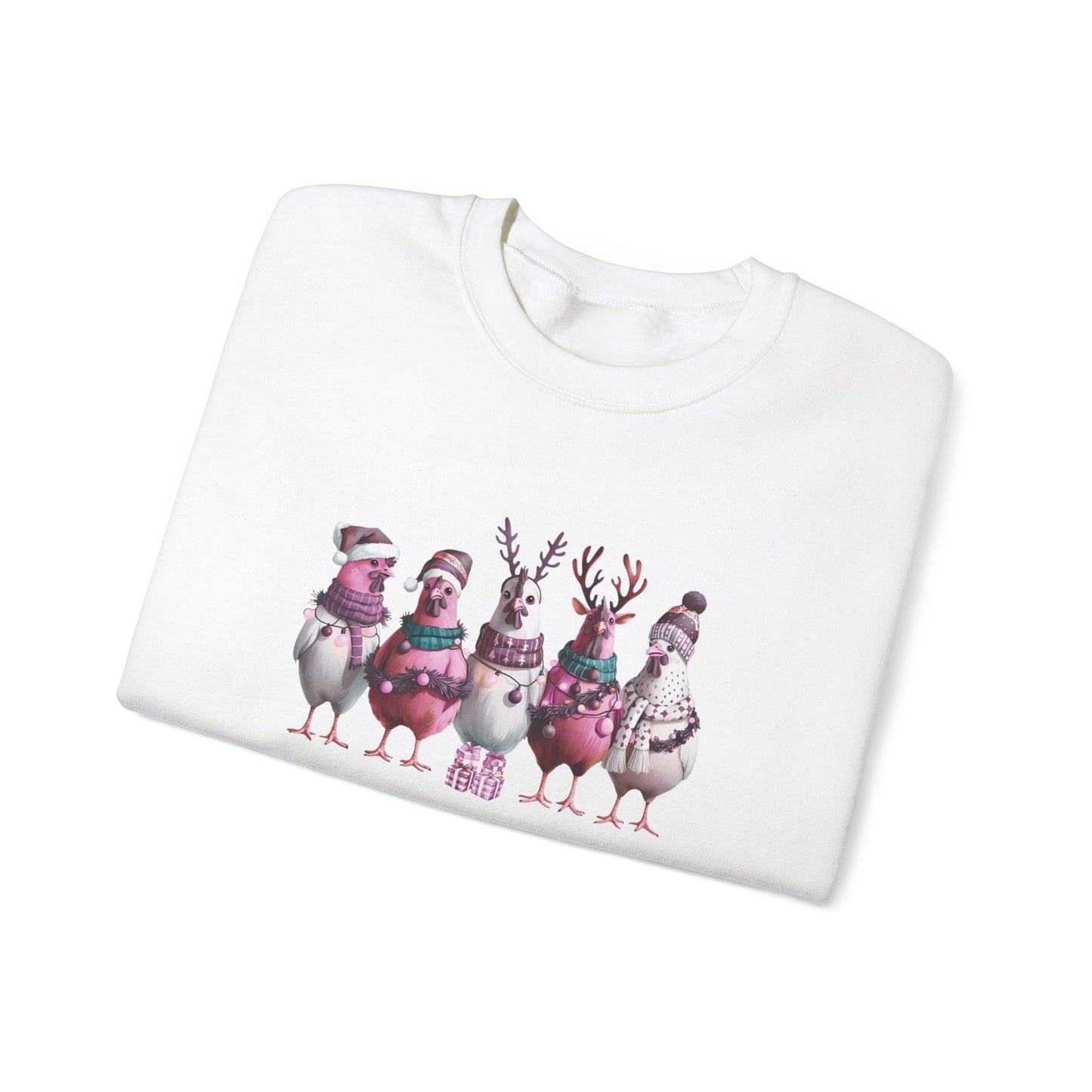 Christmas Chicken Sweatshirt - Design Studios Direct