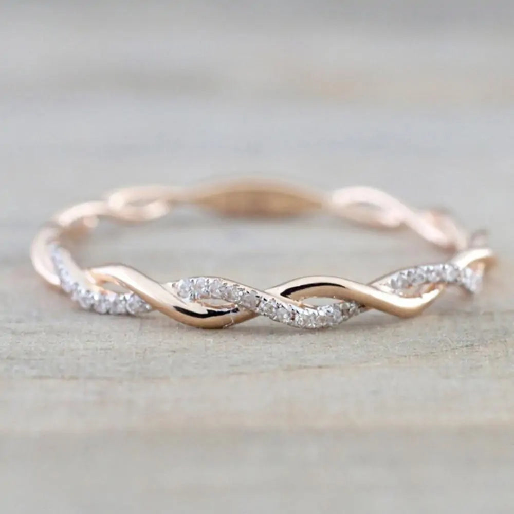 Rose Gold Diamond Wedding Band - Design Studios Direct