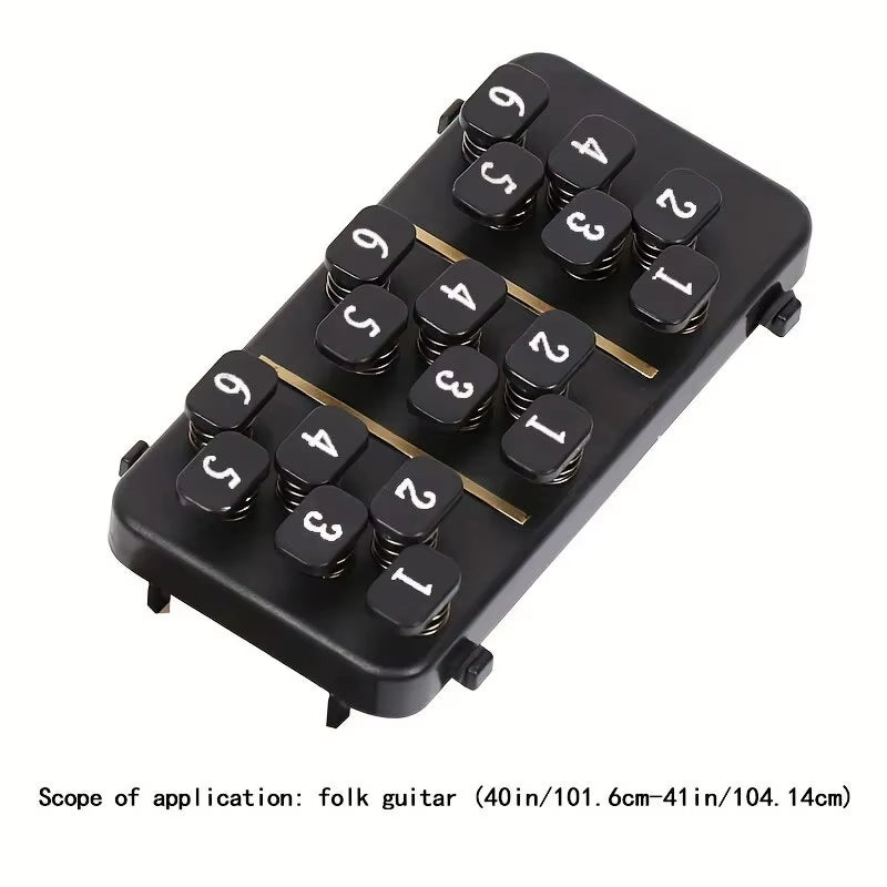 Training Aids Easy Press Kit Guitar Chord Assisted Learning Tool 18 Buttons One Click Guitar Chord for Guitarists Beginner - Design Studios Direct