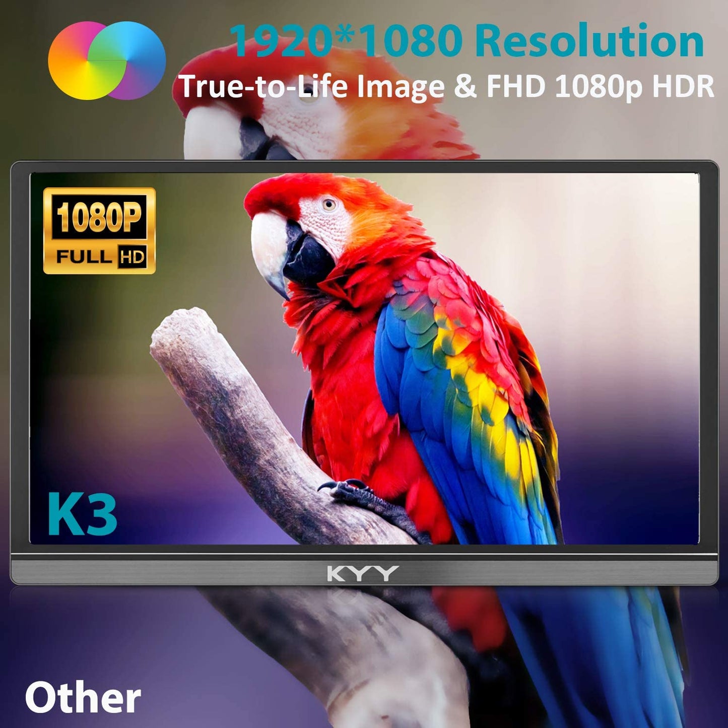 15.6” 1080P FHD Portable Gaming Monitor with HDR, USB-C & HDMI Compatibility - Design Studios Direct