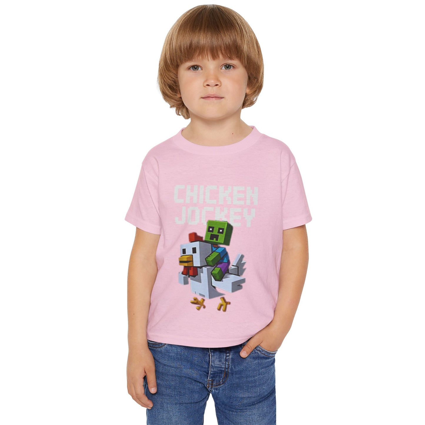 Funny Chicken Jockey Toddler T-Shirt - Cute Gaming Tee for Kids