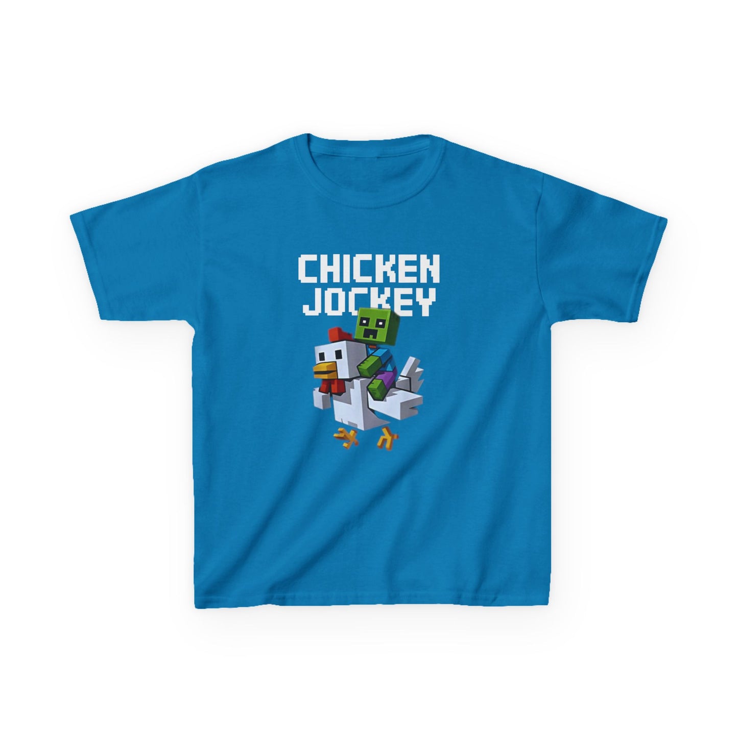 Kids Tee - Fun Minecraft Inspired Chicken Jockey