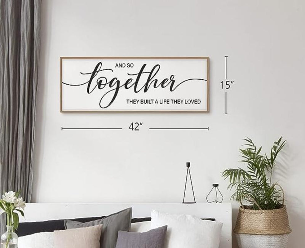 Graceview "And so Together They Built a Life They Loved" Framed Wall Decor for Home - Design Studios Direct