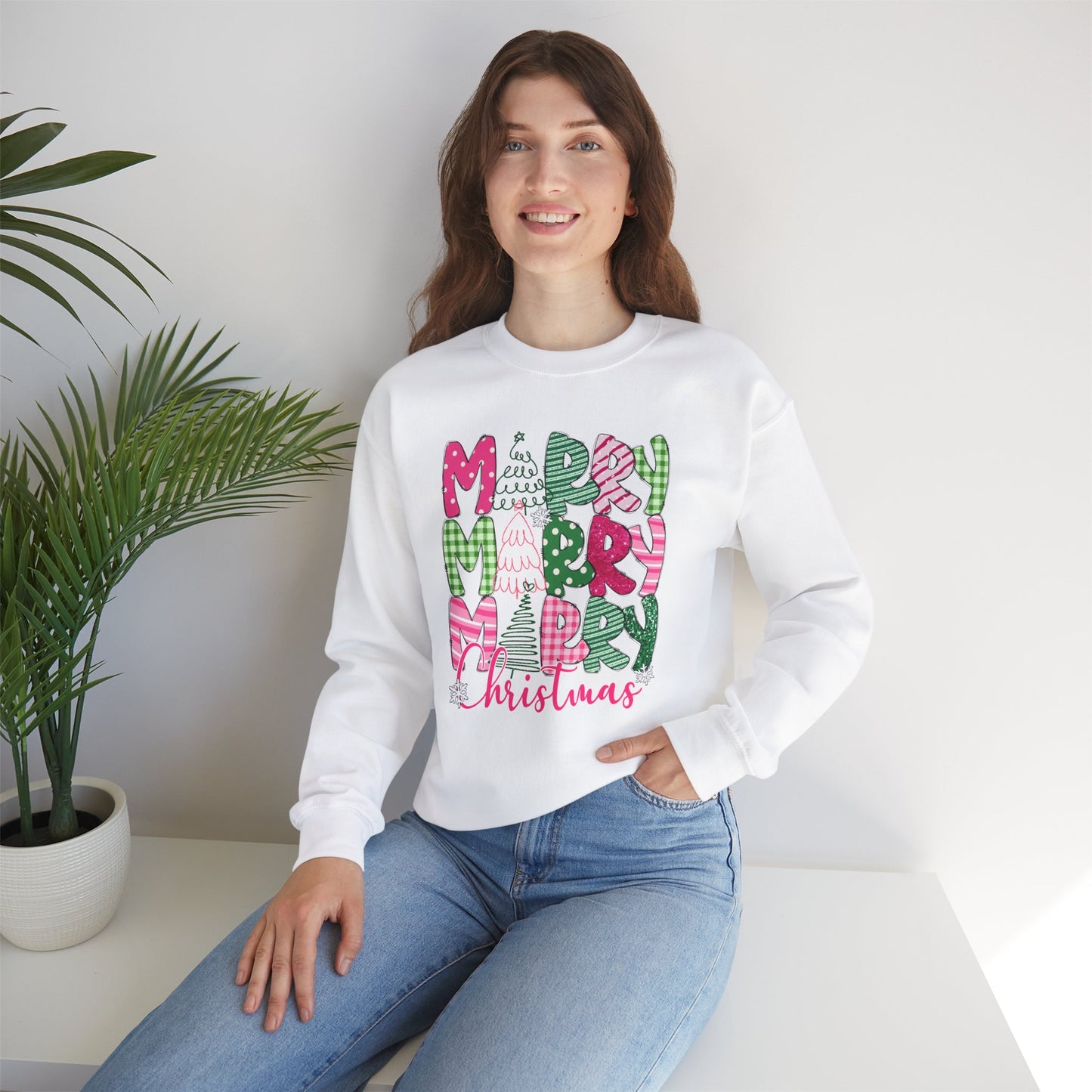 Christmas Tree Merry Sweatshirt - Design Studios Direct