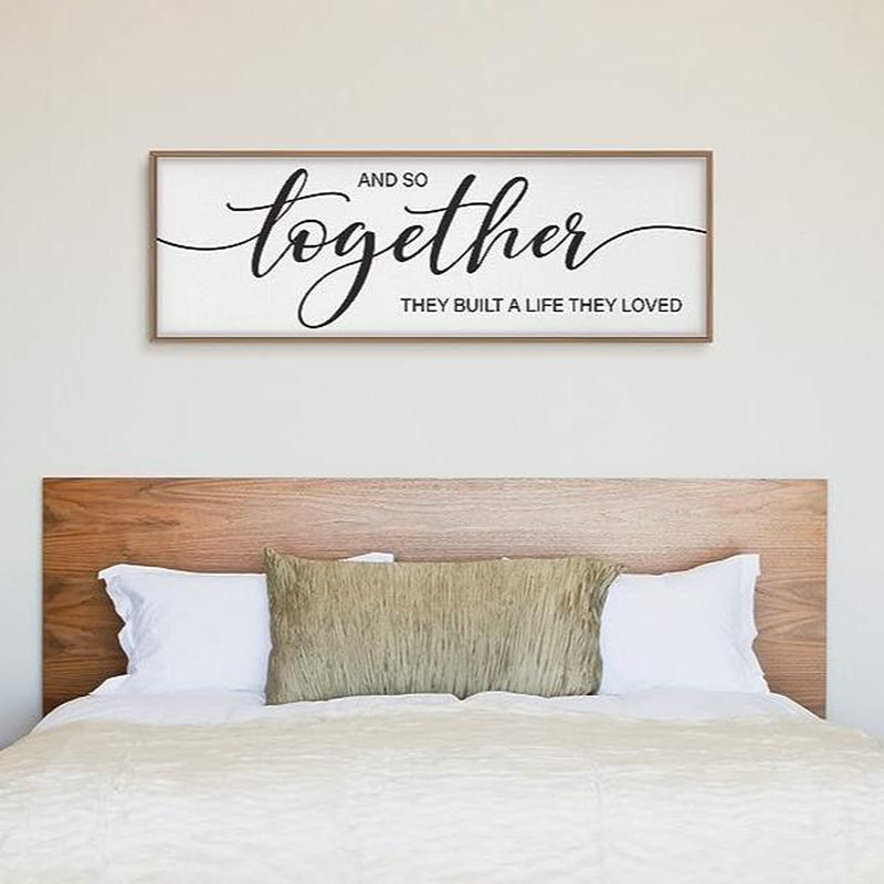 Graceview "And so Together They Built a Life They Loved" Framed Wall Decor for Home - Design Studios Direct