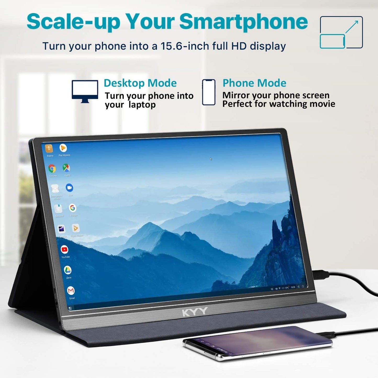 15.6” 1080P FHD Portable Gaming Monitor with HDR, USB-C & HDMI Compatibility - Design Studios Direct
