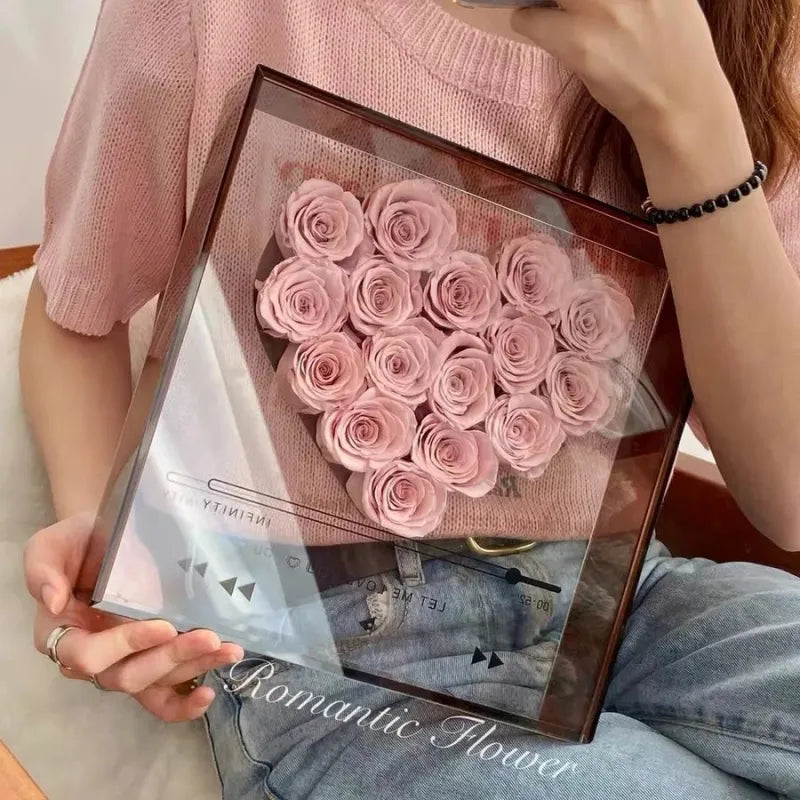 Love's CD Transparent Acrylic Flower Box - Design Studios Direct