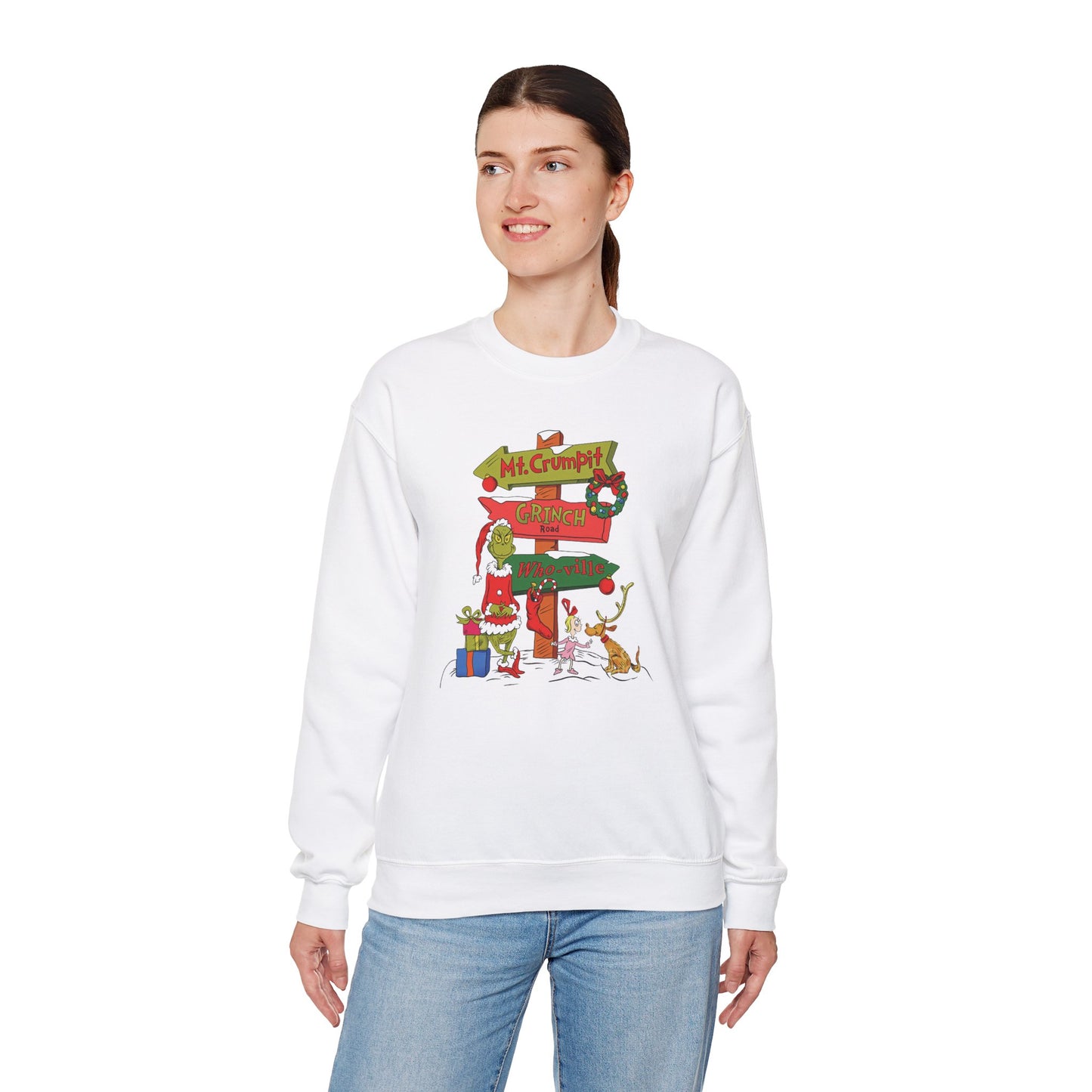 Grinch Road Sign Sweatshirt - Design Studios Direct