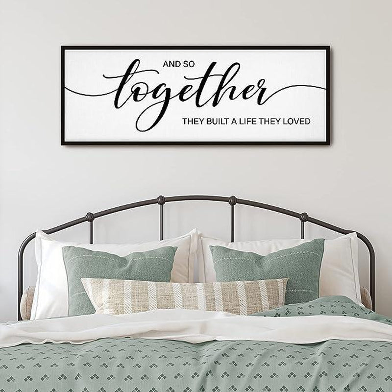 Graceview "And so Together They Built a Life They Loved" Framed Wall Decor for Home - Design Studios Direct