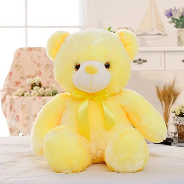 Light Up LED Teddy Bear Stuffed Animals Plush Toy Colorful Glowing Teddy Bear, 20- Inch - Design Studios Direct