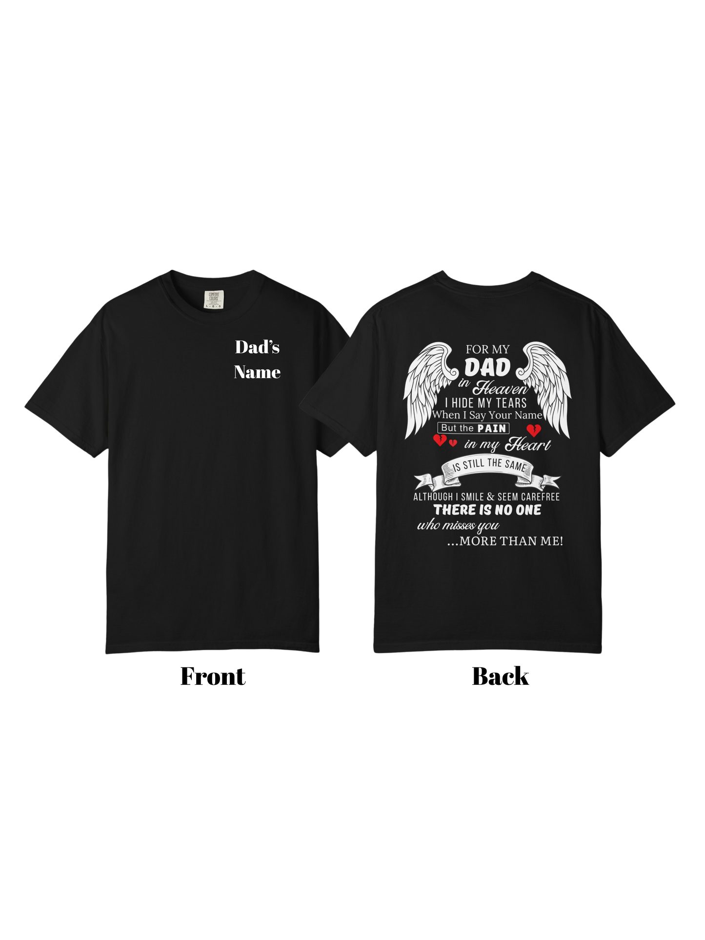 Personalized In Loving Memory T-Shirt for DAD