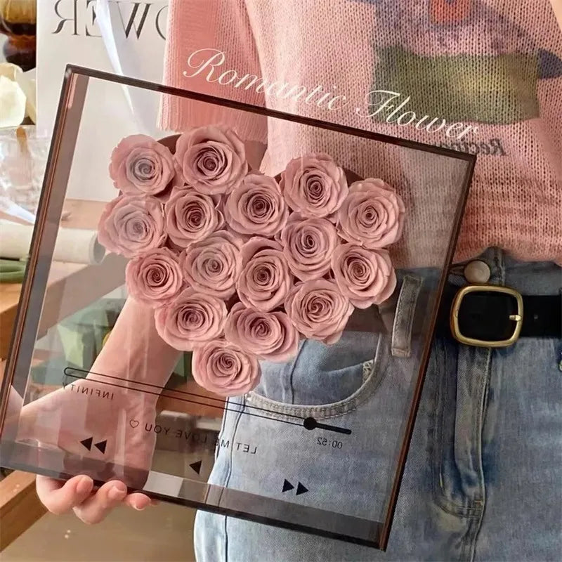 Love's CD Transparent Acrylic Flower Box - Design Studios Direct