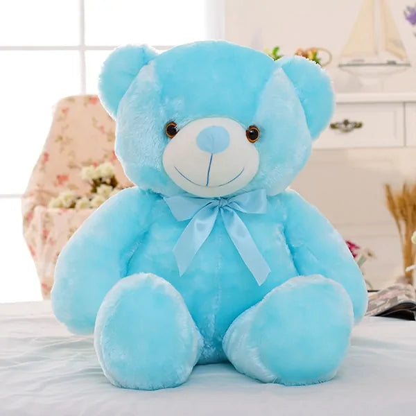 Light Up LED Teddy Bear Stuffed Animals Plush Toy Colorful Glowing Teddy Bear, 20- Inch - Design Studios Direct