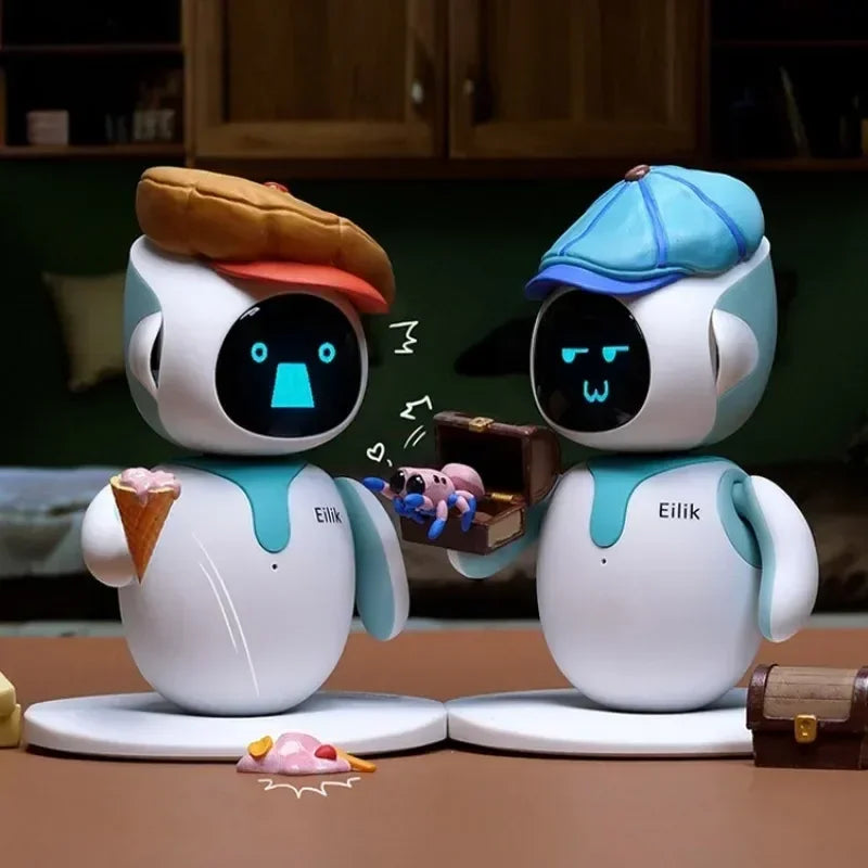 Smart Robot Ai Interactive Robots Emo Accompany Spanish Voice Electronic Toys Mini Desktop Compatible for Android Ios - Design Studios Direct