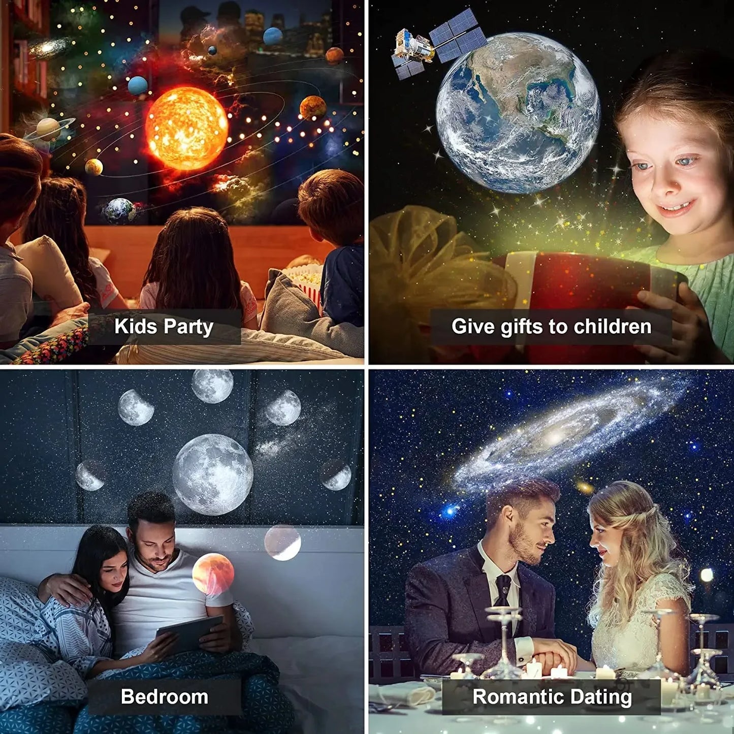 LED 360° Rotate Planetarium Night Lamp - Design Studios Direct