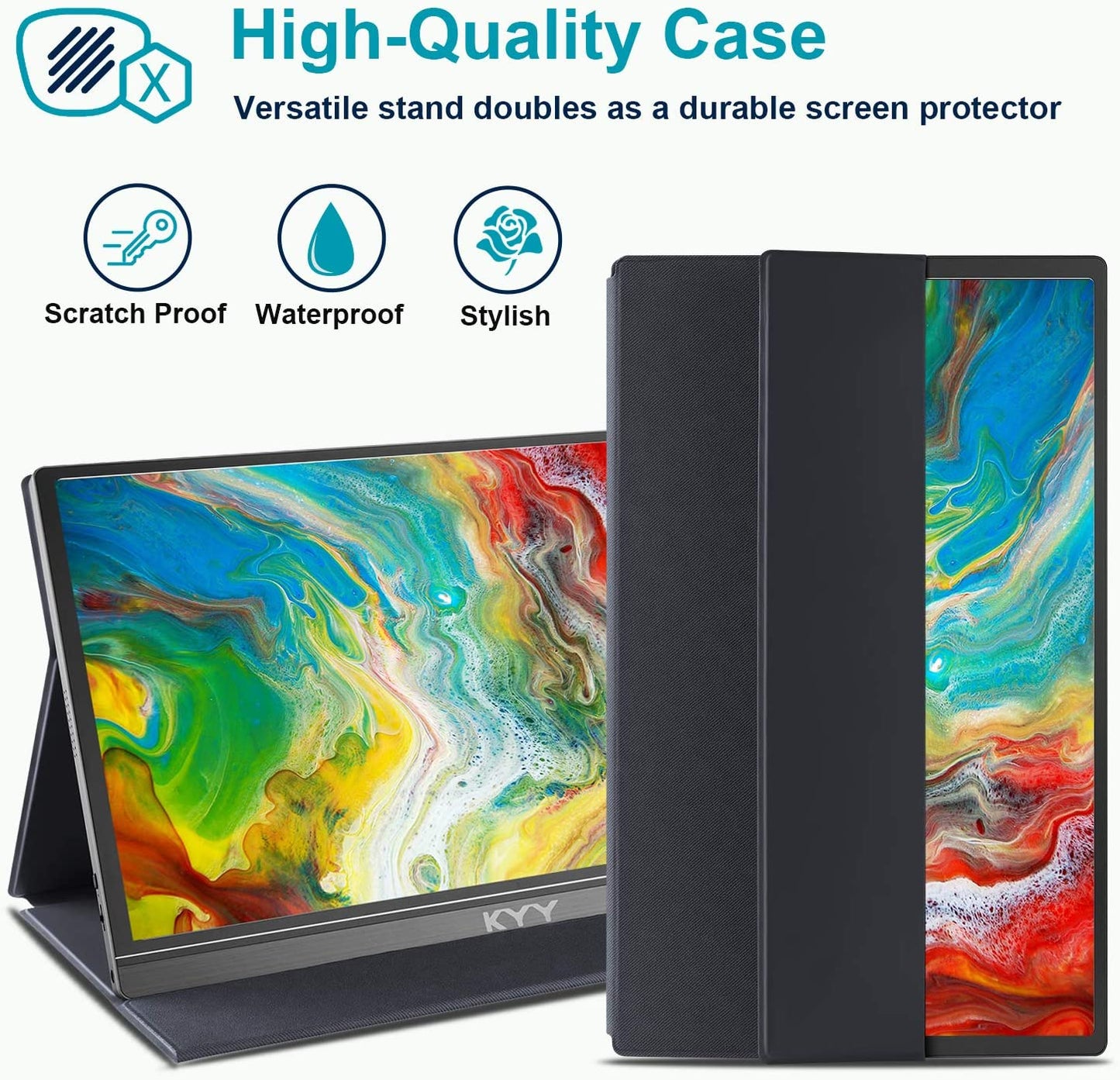15.6” 1080P FHD Portable Gaming Monitor with HDR, USB-C & HDMI Compatibility - Design Studios Direct