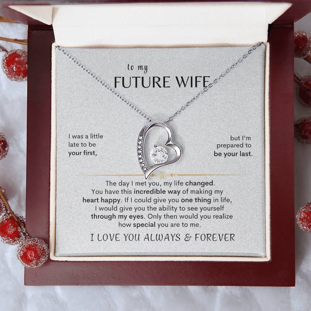 To MY Future Wife - Heart Necklace - Design Studios Direct
