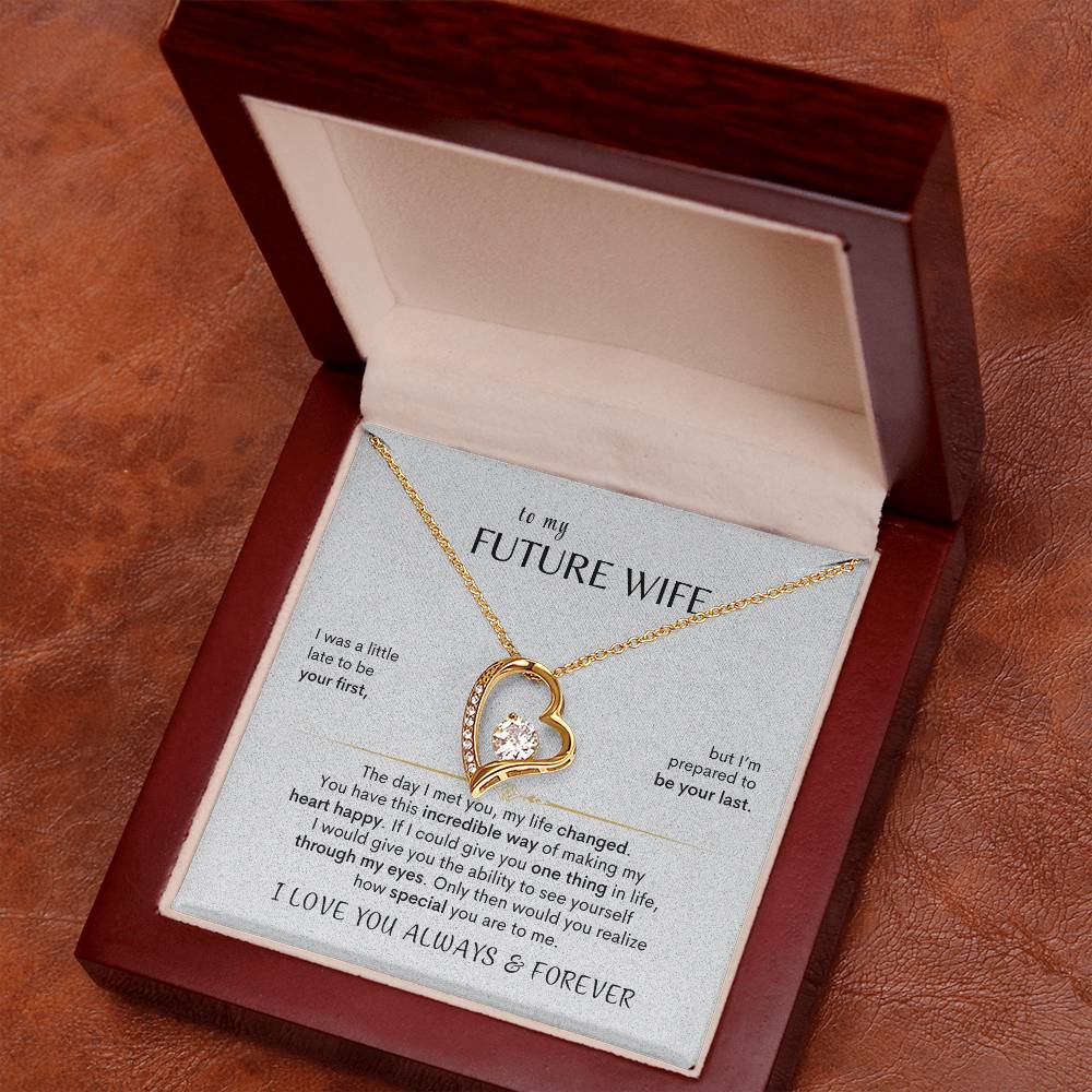 To MY Future Wife - Heart Necklace - Design Studios Direct