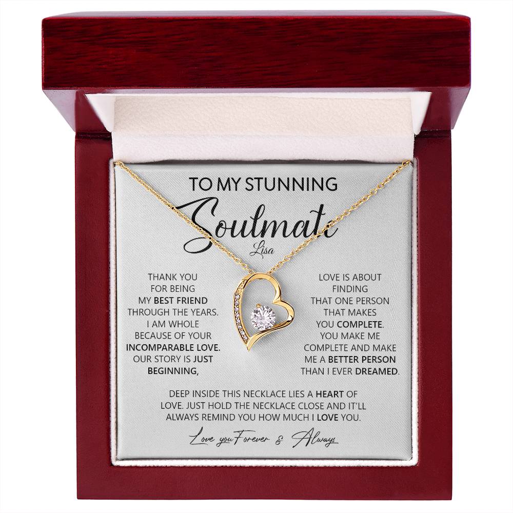 To My Stunning Soulmate | With Personalization - Design Studios Direct
