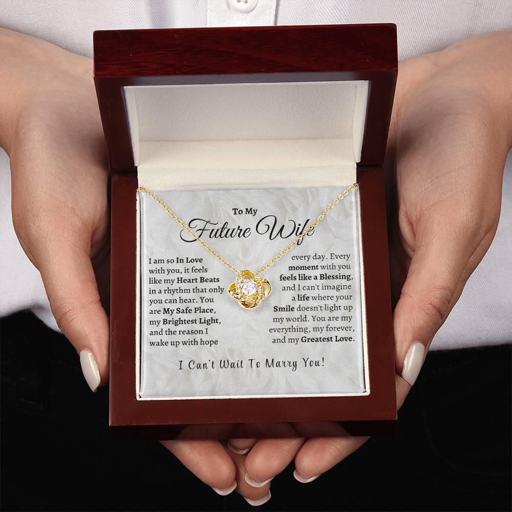 MY Future Wife, My Greatest Love - Love Knot Necklace
