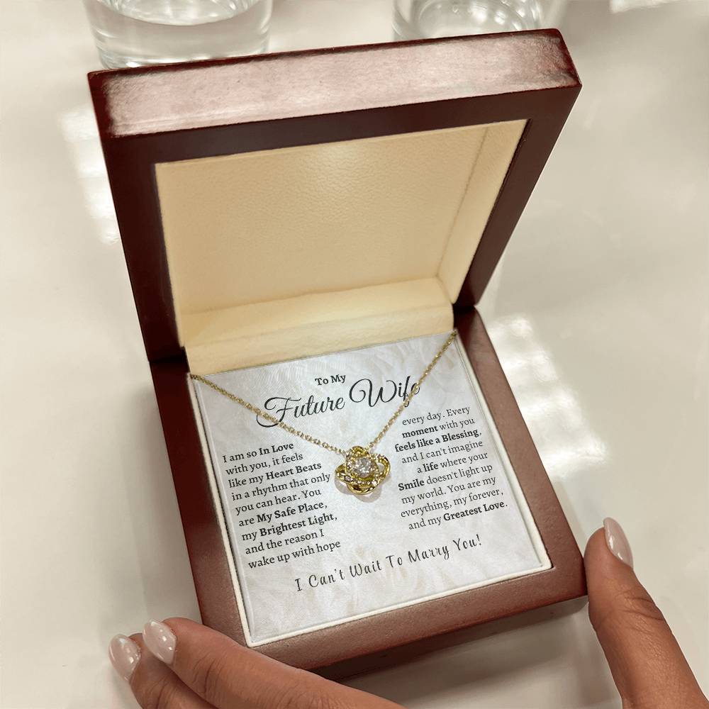 MY Future Wife, My Greatest Love - Love Knot Necklace