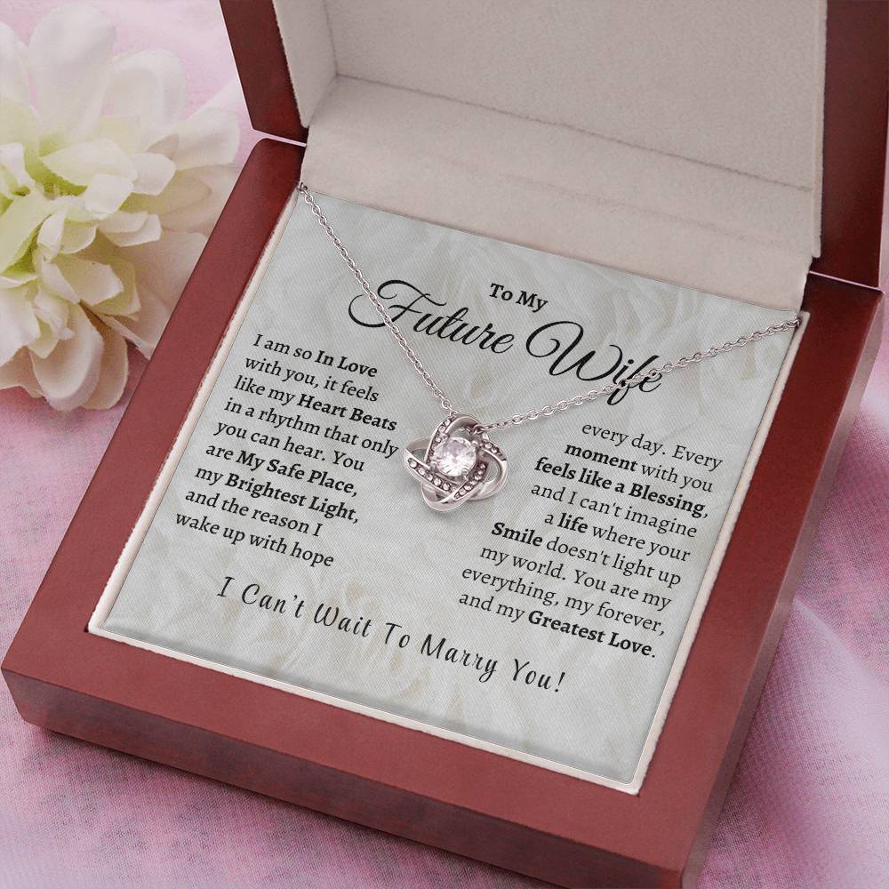 MY Future Wife, My Greatest Love - Love Knot Necklace